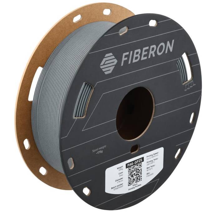 Polymaker Fiberon PA6-GF25 Grey High Peformance Filament