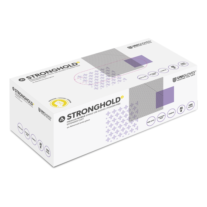 3D-basics Nitril Gloves Stronghold+ 100 Stk Größe L