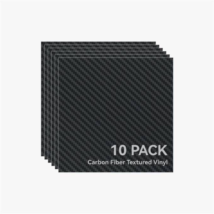 Bambu Lab Carbon Fiber Textured Removable Vinyl 10 Stück