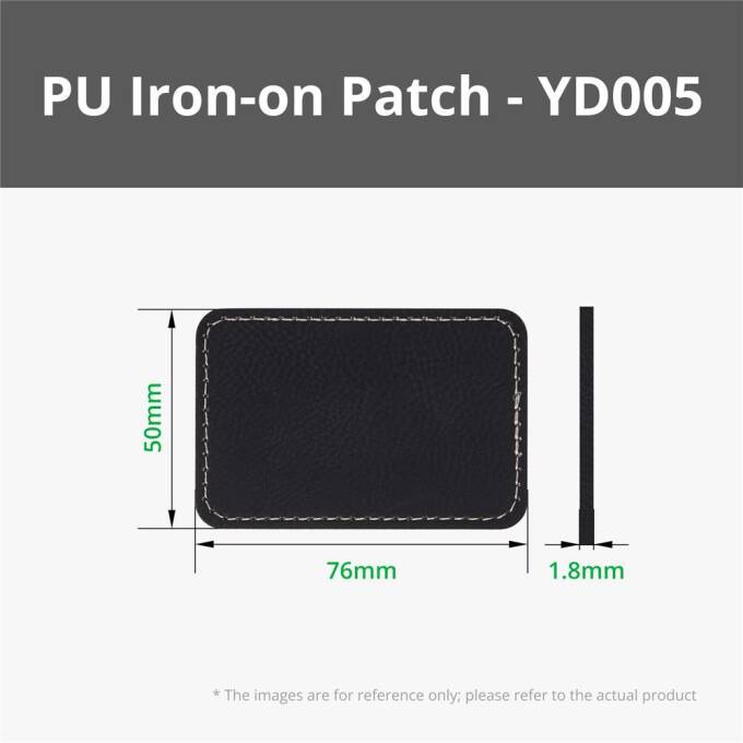 Bambu Lab Rectangular PU Iron-on Patch 10 Stück