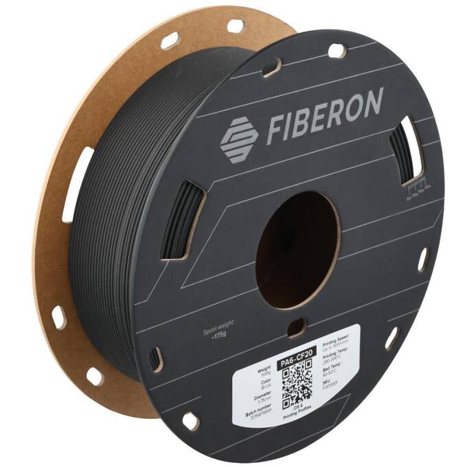 Polymaker Fiberon PA6-CF20 Black High Peformance Filament