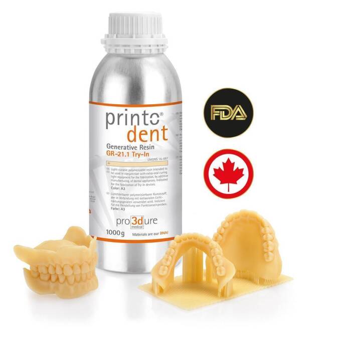 pro3dure printodent® GR-21.1 Try-In (high impact) 1.000 g